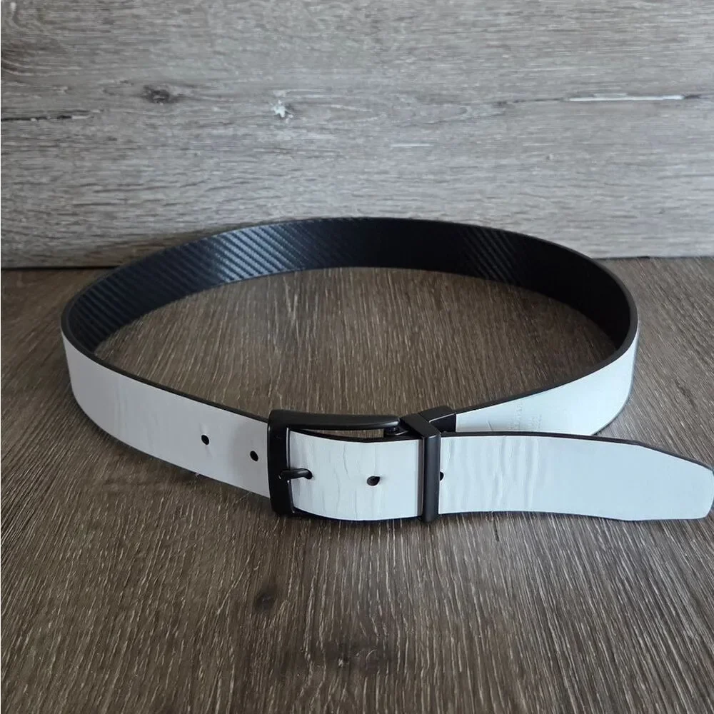 Nike Men's Carbon Fiber Textured Reversible Golf Belt 34